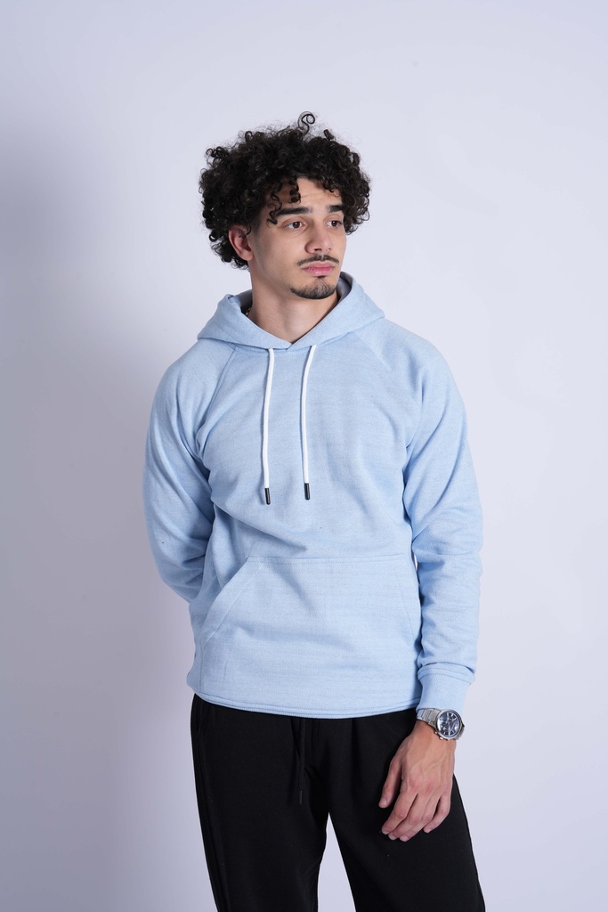 SWEATSHIRT BASIQUE BLEU CIEL