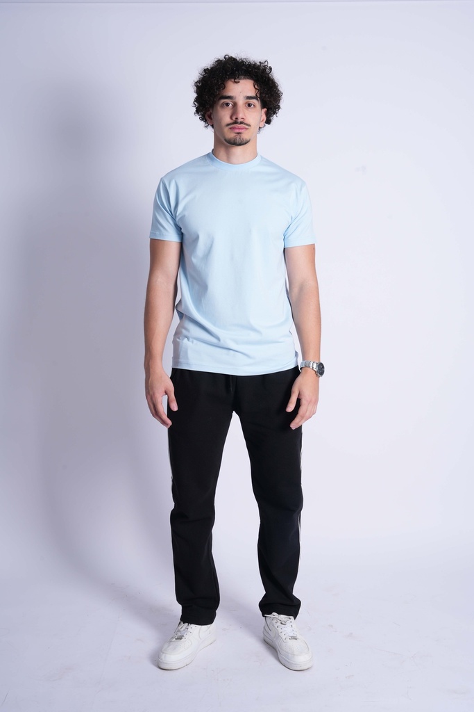 T-SHIRT BASIQUE BLEU CIEL