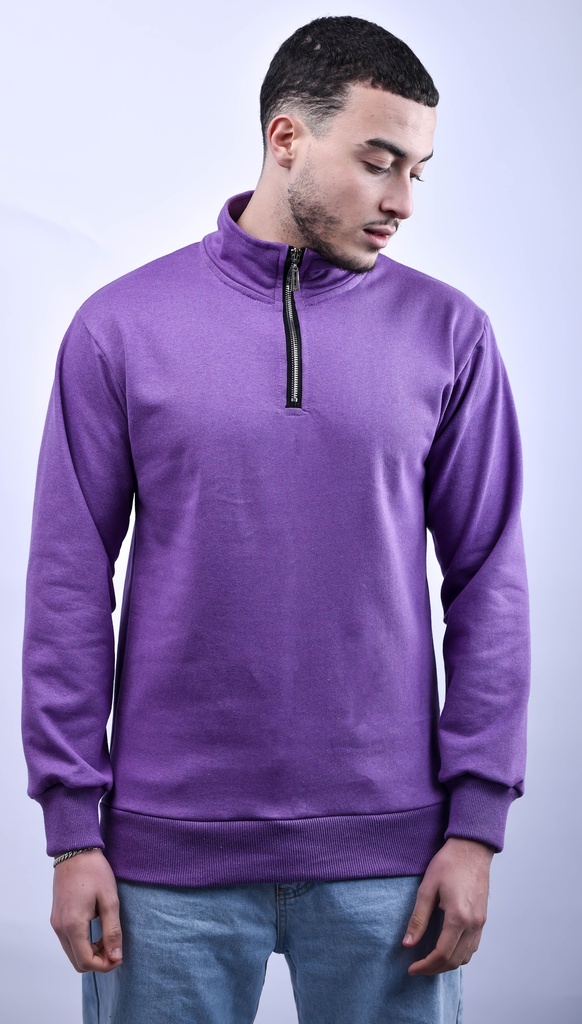 PULL HALF ZIP VIOLET