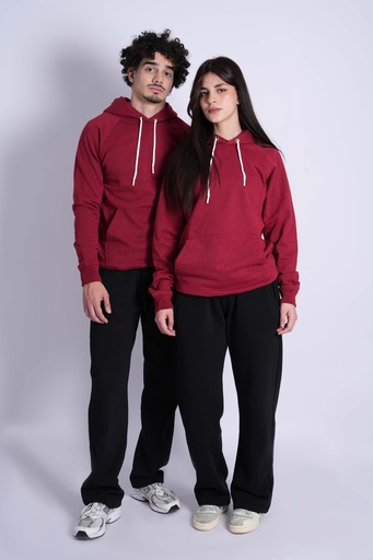 SWEATSHIRT BASIQUE GRENAT