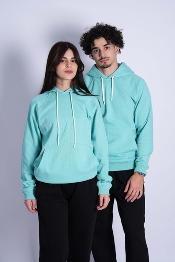 SWEATSHIRT BASIQUE VERT D'EAU