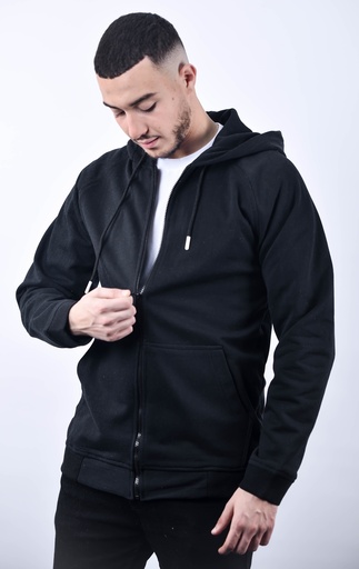 SWEATZIPP BASIQUE NOIR