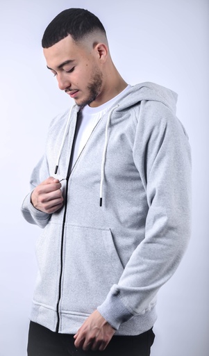 SWEATZIPP BASIQUE GRIS