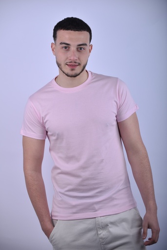 T-SHIRT BASIQUE ROSE BEBE