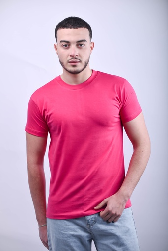 T-SHIRT BASIQUE ROSE FUSHIA