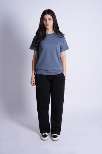 T-SHIRT BASIQUE BLEU JEAN