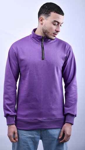 PULL HALF ZIP VIOLET
