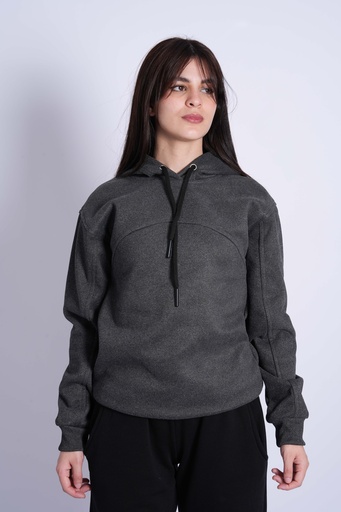SWEATSHIRT ARCOS GRIS CHINE FONCE